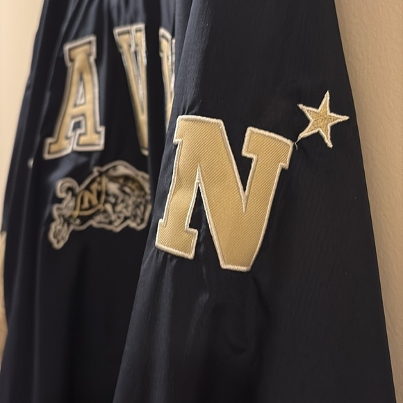 United States Navy Blue and gold Pullover Jacket - windbreaker - XL - Picture 7 of 8